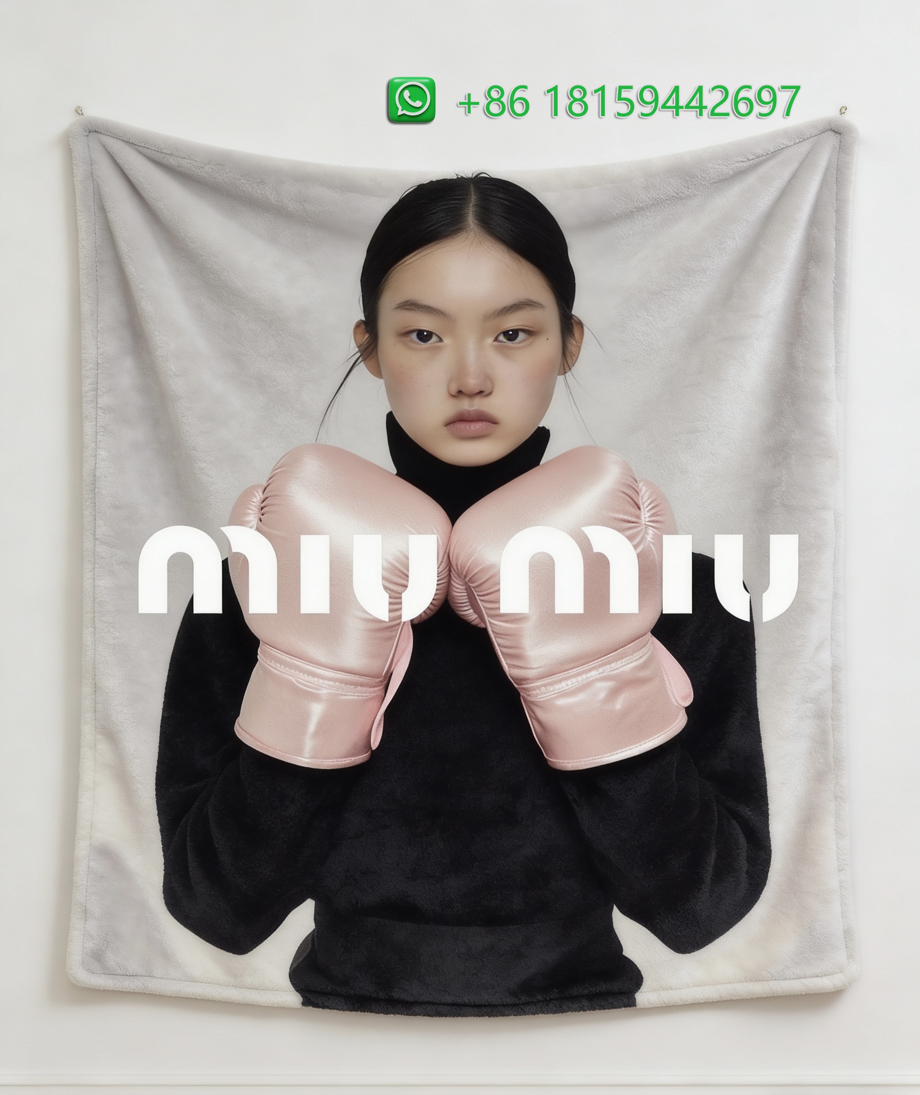 Miumiu Throw Blankets